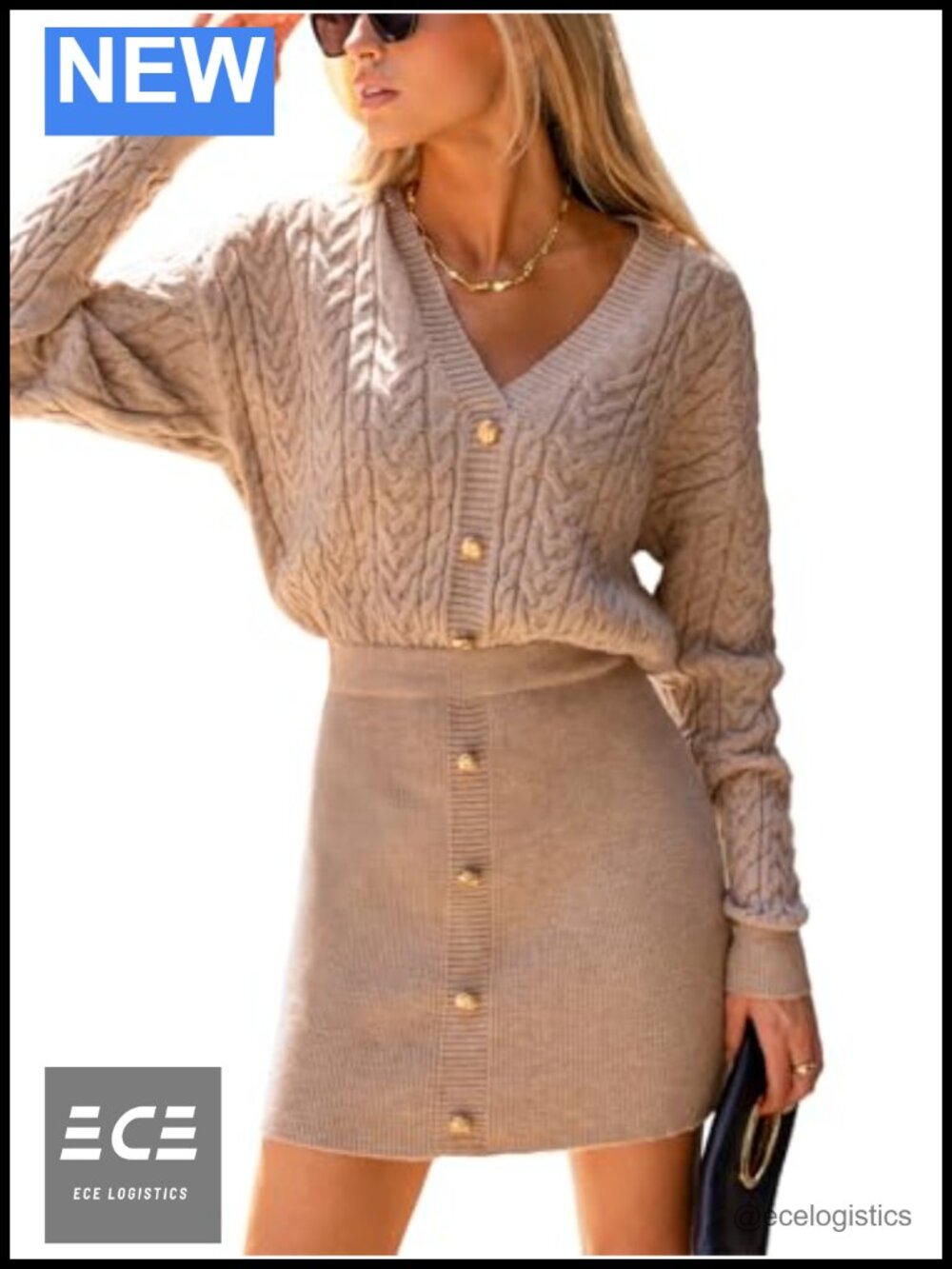 Women's Sweater Dress Long Sleeve V Neck Knit Mini Bodycon Fall Casual